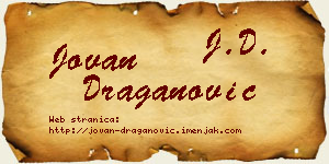 Jovan Draganović vizit kartica